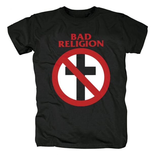 T-shirt de qualité Bad Religion T-shirts punk rock de Californie en métal