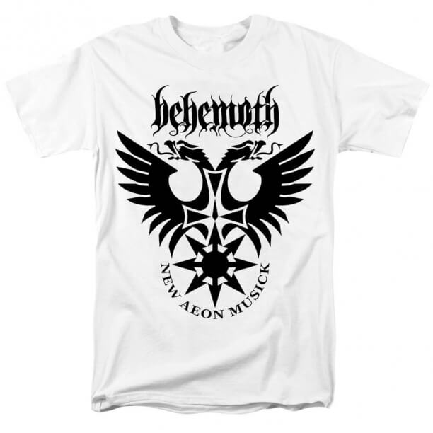 Quality Behemoth Band Abyssus Abyssum Invocat T-Shirt Black Metal Tshirts