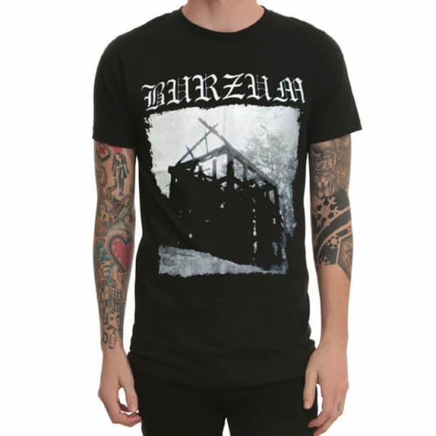 Burzum de qualité varg vikernes T-shirt en métal noir pour les jeunes