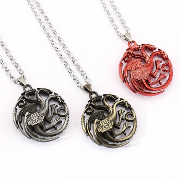 Quality Game of Thrones Necklace House Targaryen Dragon Accessories