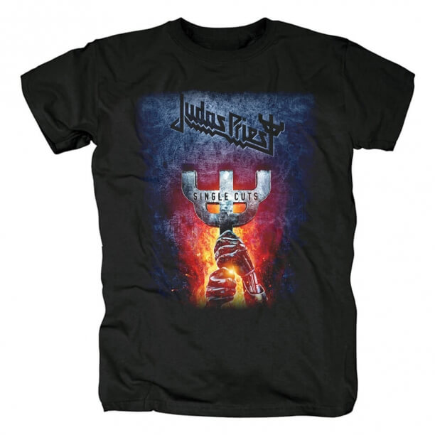 T-shirt Prêtre Judas de qualité Chemises Uk Rock Metal