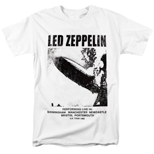 T-Shirt Rock Country Music Zeppelin Tees di qualità