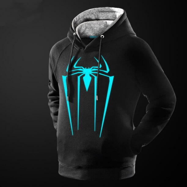 Qualität leuchtende Spider-man Hoodie für Männer jungen