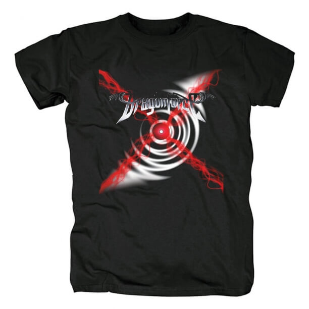 T-Shirt Dragonforce di qualità in metallo