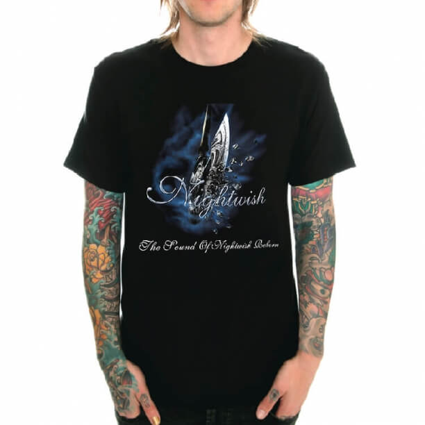 Qualidade Nightwish Banda T-shirt Preto XXL Tee