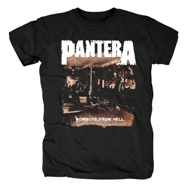 Vaqueiros de Pantera da qualidade do t-shirt do inferno nós camisas do metal