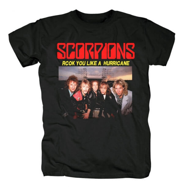 Kvalitet Skorpioner Band T-shirts Tyskland Metal Rock T-Shirt