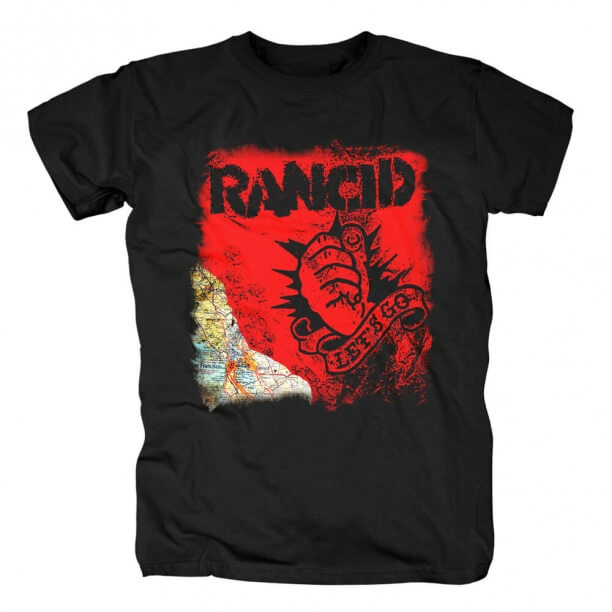 Rancid Let'S Go t-shirt Camisas do punk rock