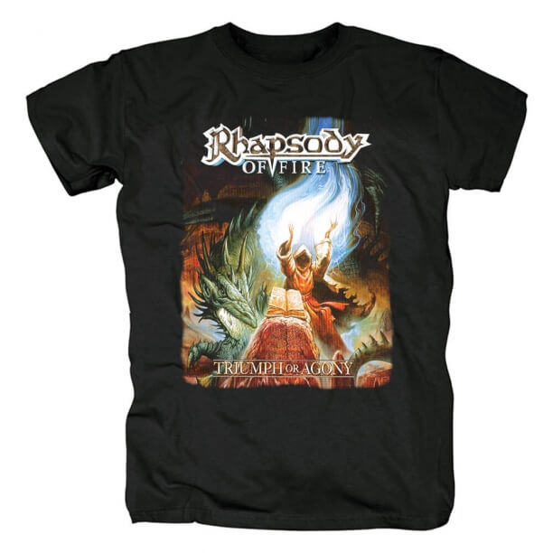 Rhapsody Triumph Or Agony T-Shirt Italy Metal Band skjorter
