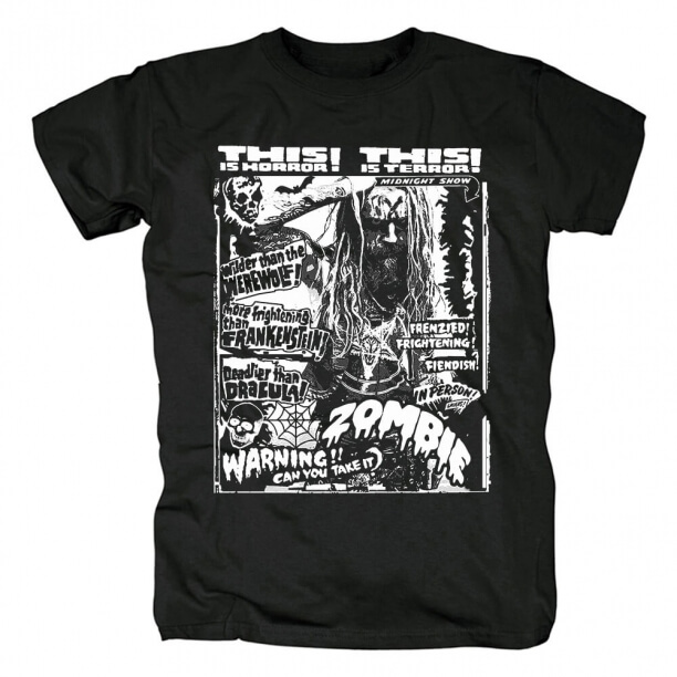 Rob Zombie Band Beyaz Zombie Tişört Tişörtleri