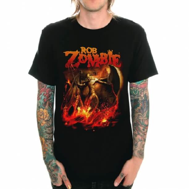 Rob Zombie Rock T-Shirt Black Heavy Metal Shirt