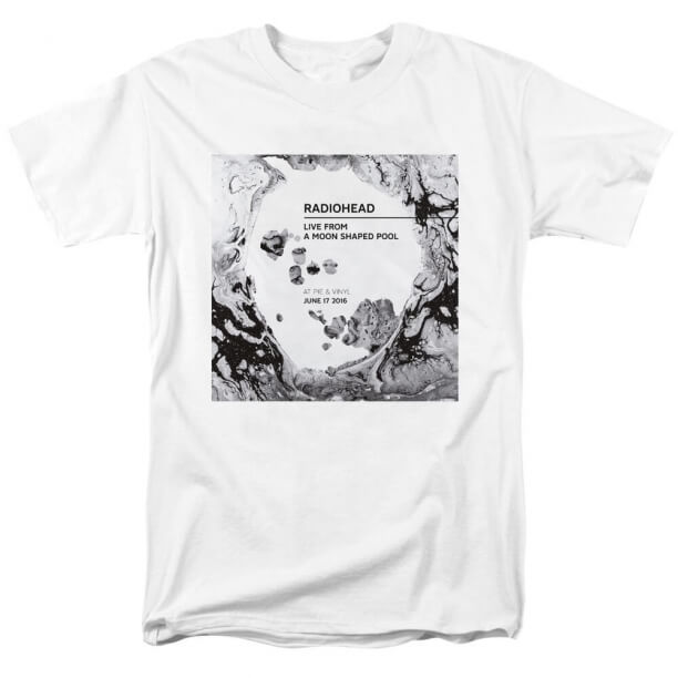 Rock Graphic Tees Radiohead A Moon Shaped Pool T-Shirt