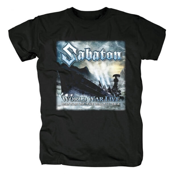 Tricou Sabaton Suedia Hard Rock Tricouri negre din metal