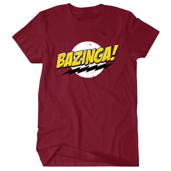 Sheldon der Blitz Bazinga Tshirt Big Bang Theorie Tee