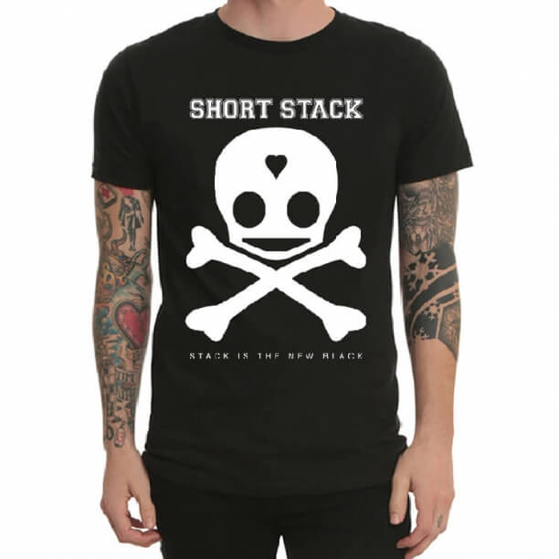 Short Stack Rock Tee Shirt Black Heavy Metal T