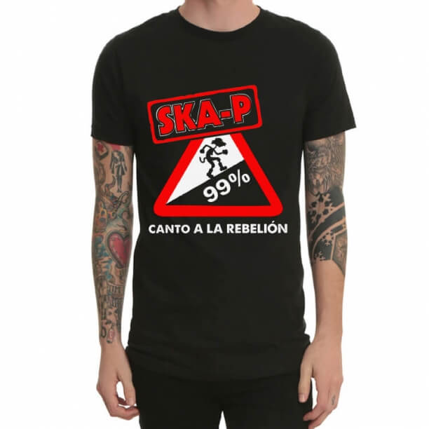 Ska P Heavy Metal Rock T-Shirt Black