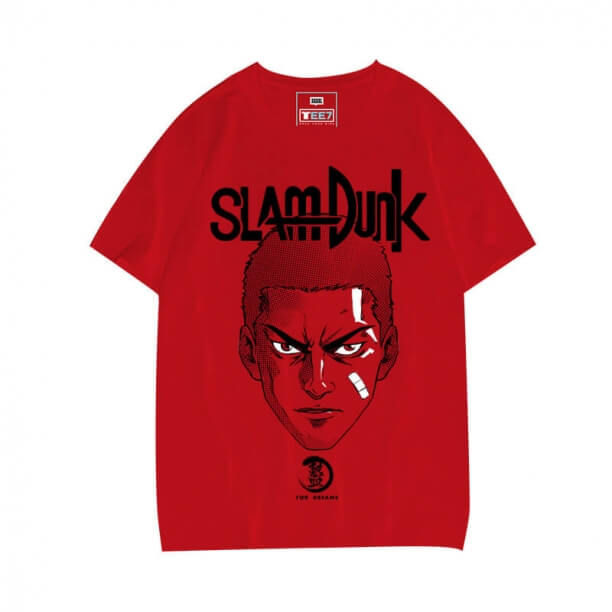 Slam Dunk Hanamichi Sakuragi T-shirt 3XL Red Shohoku No.10 Tee Shirt