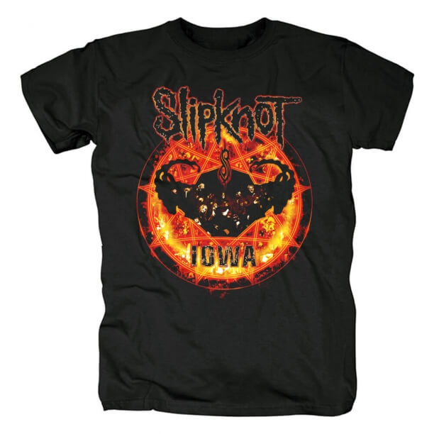 Banda Slipknot Circulado Em Chamas Tees Nós T-Shirt Rock Metal