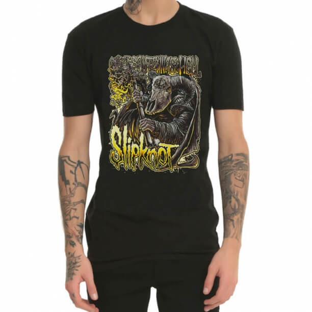 Slipknot Band Live Knot Heavy Metal Rock T-Shirt Noir