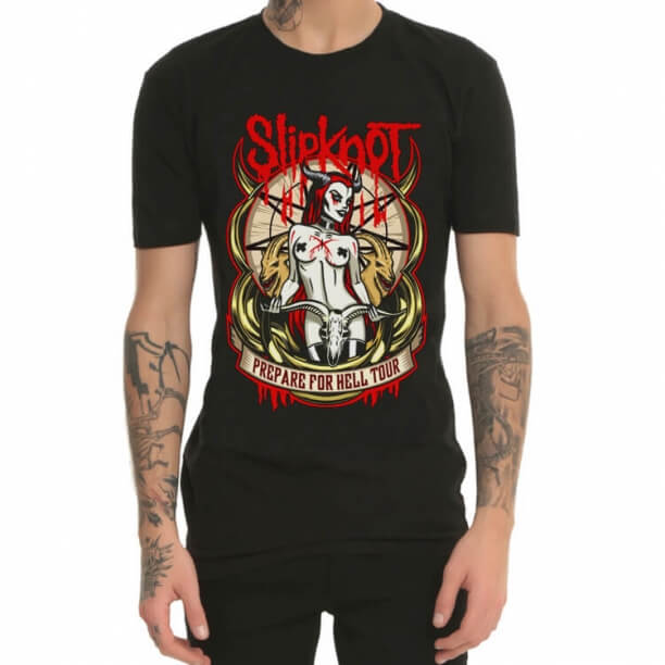 Slipknot Ağır Metal Rock Grubu Tee Gömlek