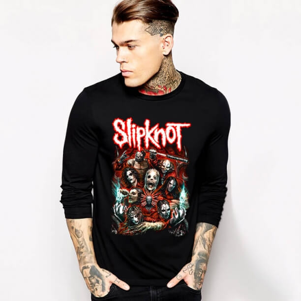 T-shirt manica lunga Slipknot nera T-shirt XXL