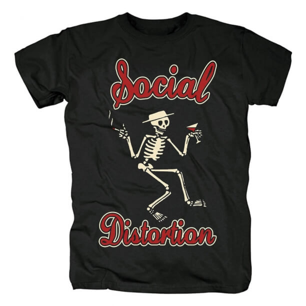 Sosyal Bozulma Tişört Punk Rock Grubu Grafik Tees