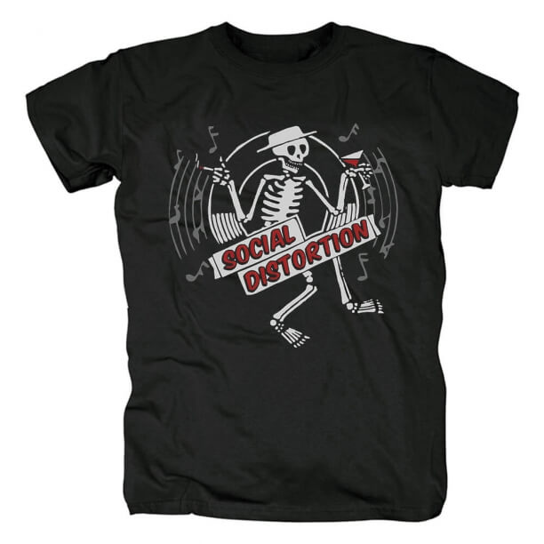 Distorção social camiseta T-shirt da banda de rock do punk do metal de Califórnia
