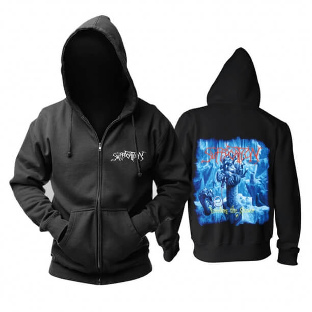 Suffocation Hooded Sweatshirts Us Metal Rock Band Hoodie