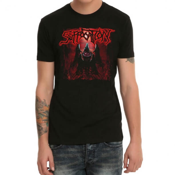 T-shirt do grupo de rock do sufocamento