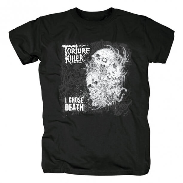 T-Shirt in metallo con maglietta Torture Killer I Chose Death