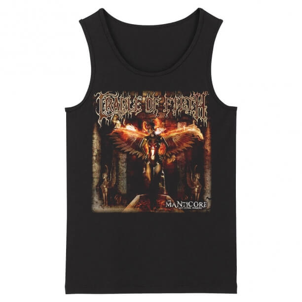 Uk Cradle Of Filth Regatas de Metal Rocha Sem Mangas Gráfico Tees