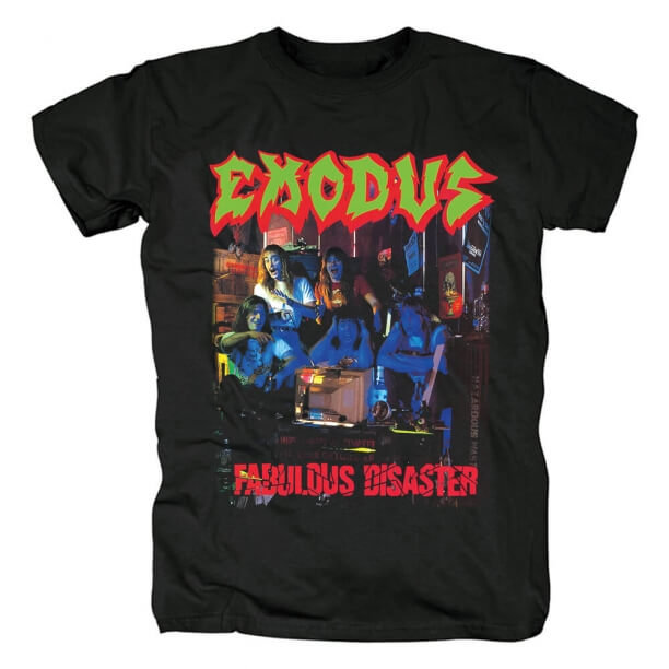 T-Shirt Uk Exodus Fabulous Disaster Metal Band Graphic Tees