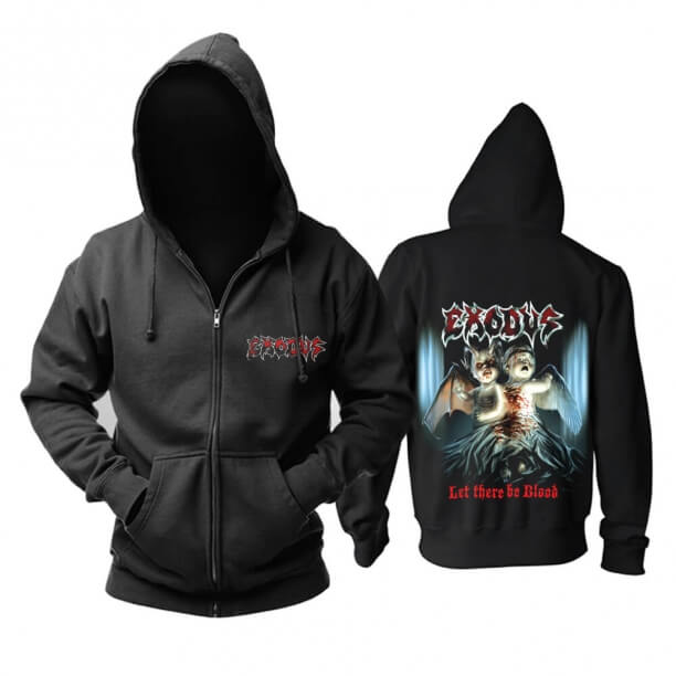Uk Exodus Let There Be Blood Hoodie Metal Rock Sweat Shirt