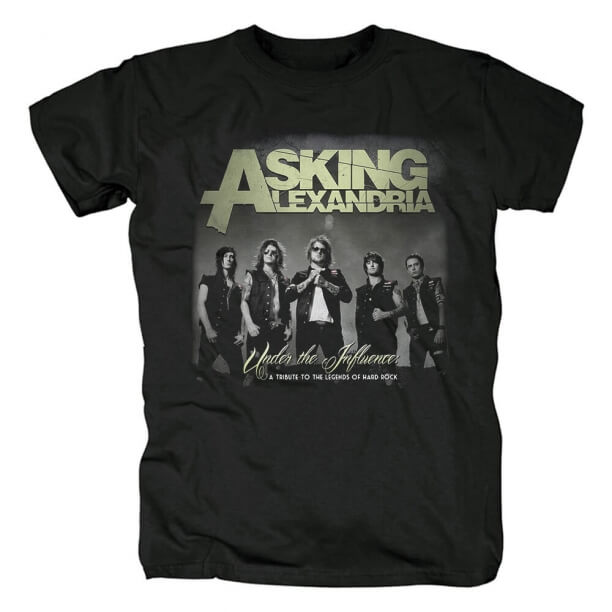 Reino Unido Hard Rock Graphic Tees Quality Asking Alexandria Camiseta