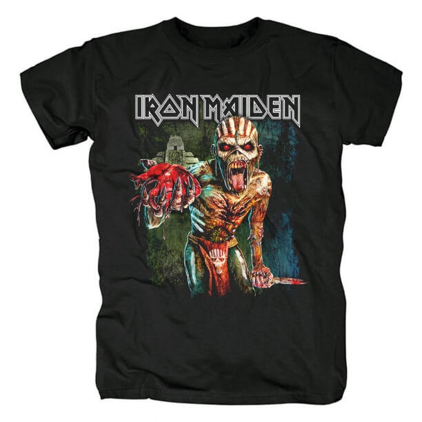 Uk Metal Rock Graphic Tees Vintage Iron Maiden Band T-Shirt