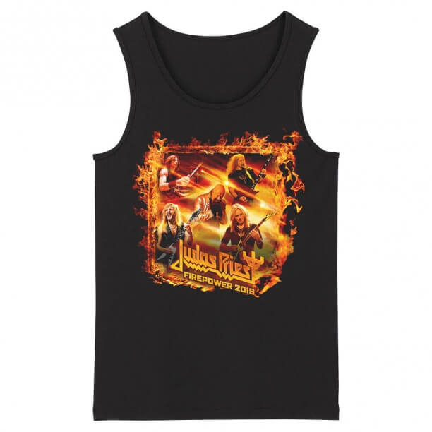 Uk Metal ærmeløse grafiske tees Awesome Judas Priest Tank Tops