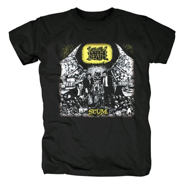 Uk Napalm Death Band T-Shirt Metal Shirts
