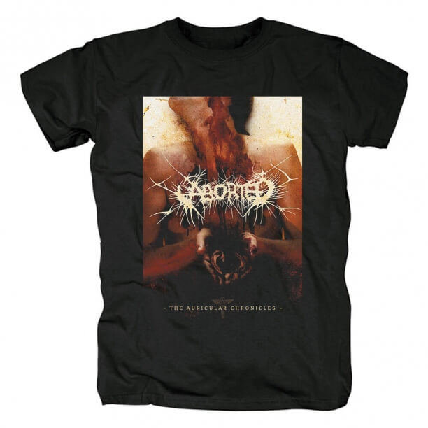 Benzersiz Aborted Bant Tişörtlerin Belçika Metal Punk Rock T-Shirt