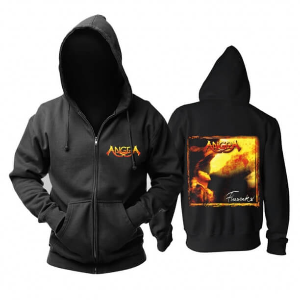 Unique Angra Arising Thunder Hooded Sweatshirts Brazil Metal Music Hoodie