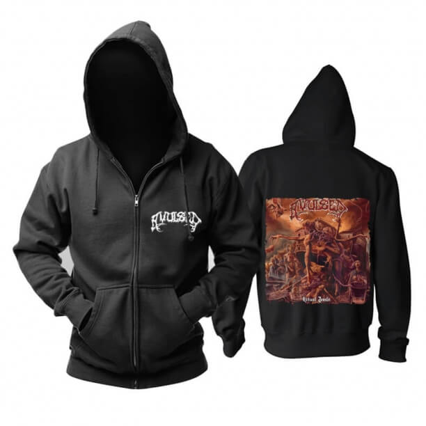 Unik Avulsed Nullo Sweatshirts med spændende metal Metal Music Hoodie