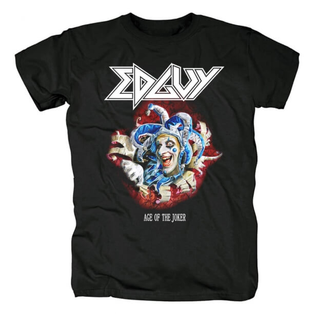 Era original de Edguy do t-shirt do palhaço Camisas da rocha do metal