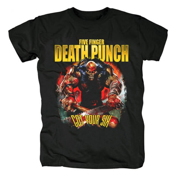 Único Tatuagem de Cinco Dedos Rock Punch Morte Got Your Six Dateback Camisetas