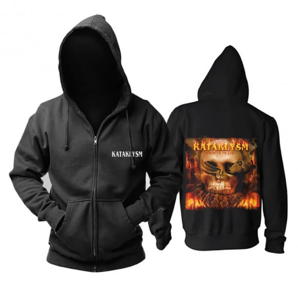 Benzersiz Kataklysm Kapüşonlu Tişörtü Kanada Metal Punk Rock Grubu Hoodie