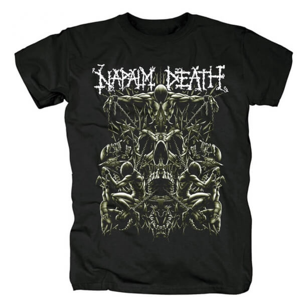 Unique Uk Napalm Death Grindcore T-Shirt Metal Band Graphic Tees