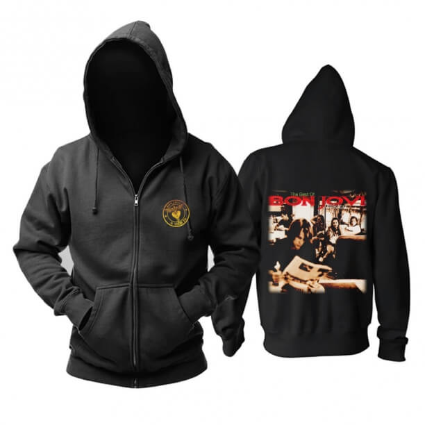 Amerika Birleşik Devletleri Bon Jovi Hoodie Metal Rock Grubu Ter Gömlek