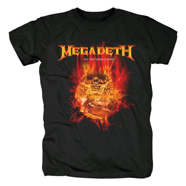 T-Shirt Us Megadeth T-shirt in metallo con grafica