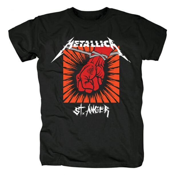 USメタルロックグラフィックティーズユニークメタリカバンドSt.Anger Tシャツ