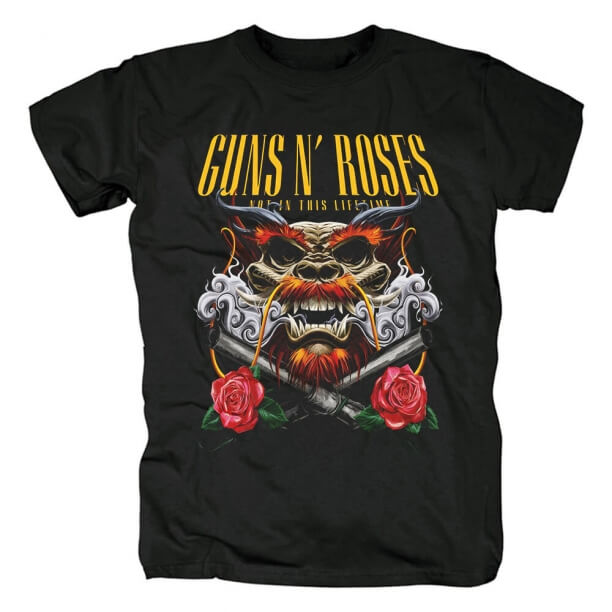 Bize Punk Rock Grubu Tees Başar Guns N 'Güller Tişört