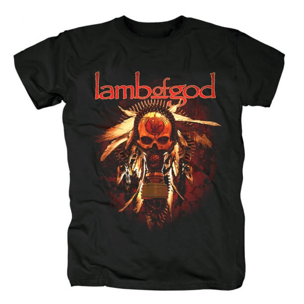 Us Skull Band Tees Lamb Of Gad T-Shirt