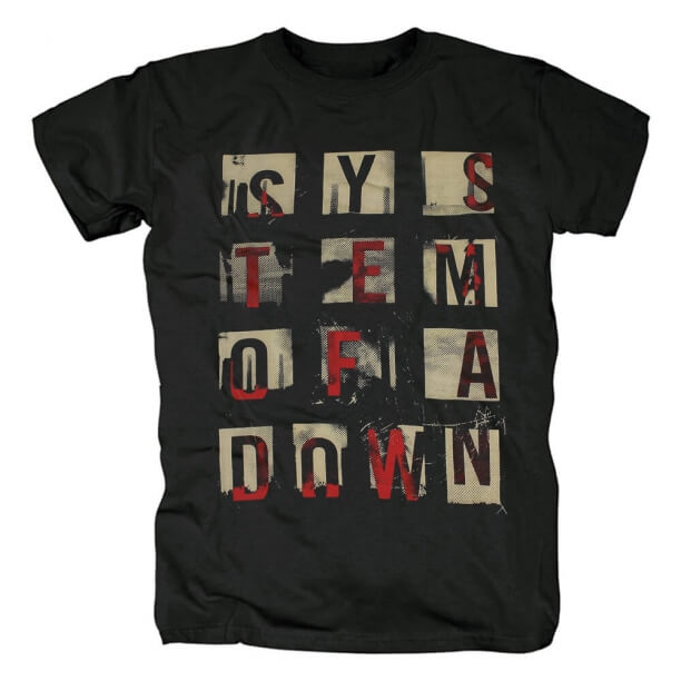 Us System af en dun-T-shirt Metal Rock Shirts